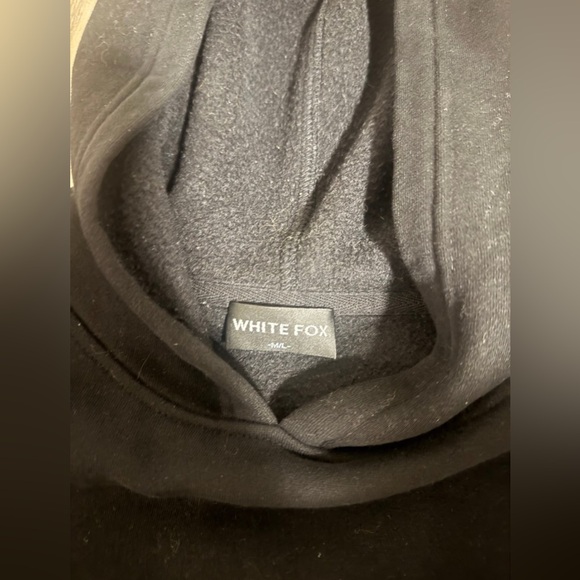 White Fox black hoodie - Picture 3 of 5